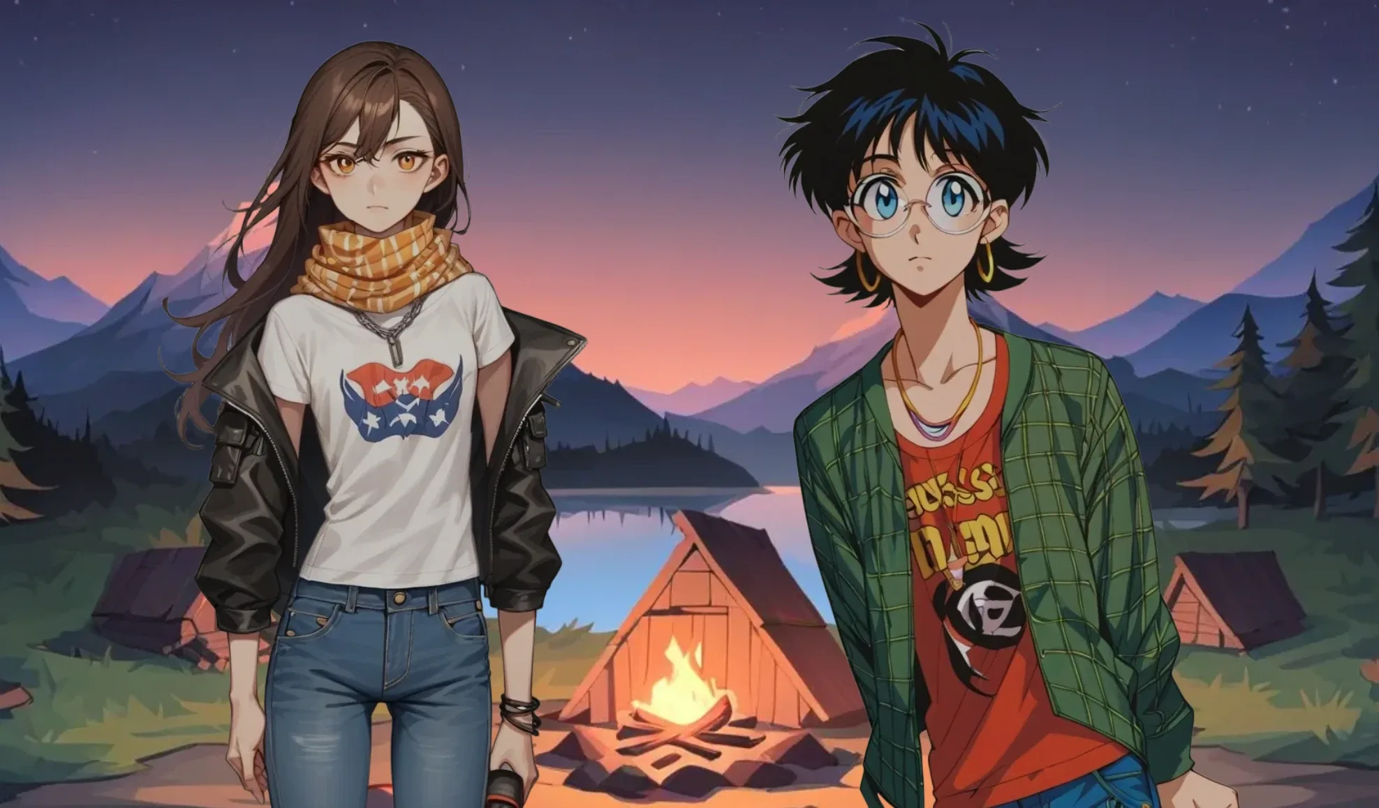 Two characters who each remember the story from their own point of view